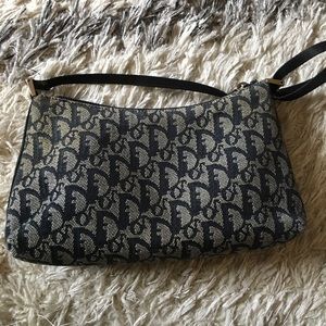 Dior Trotter Pochette Shoulder Bag Navy